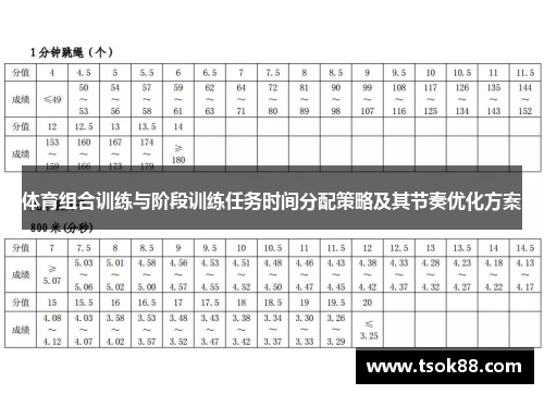 体育组合训练与阶段训练任务时间分配策略及其节奏优化方案